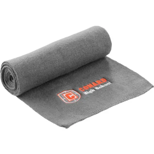 Team Acrylic Scarf Grey Branded
